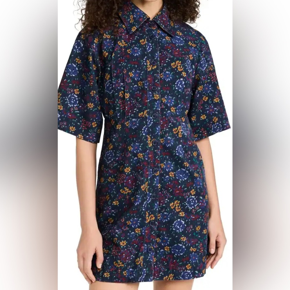 Sea New York Constance Dress in Multi-Floral Corduroy Size 4
